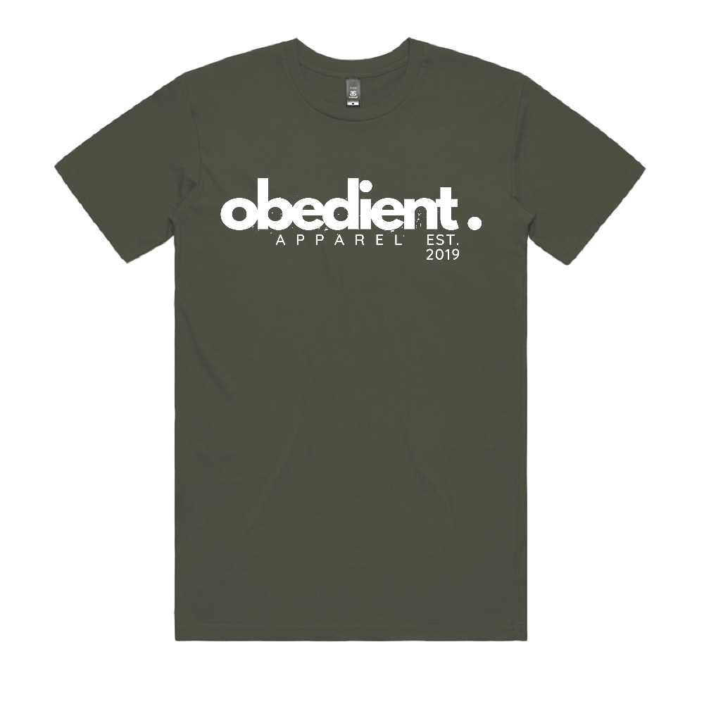 Obedient Est. 2019 Tee - Military Green